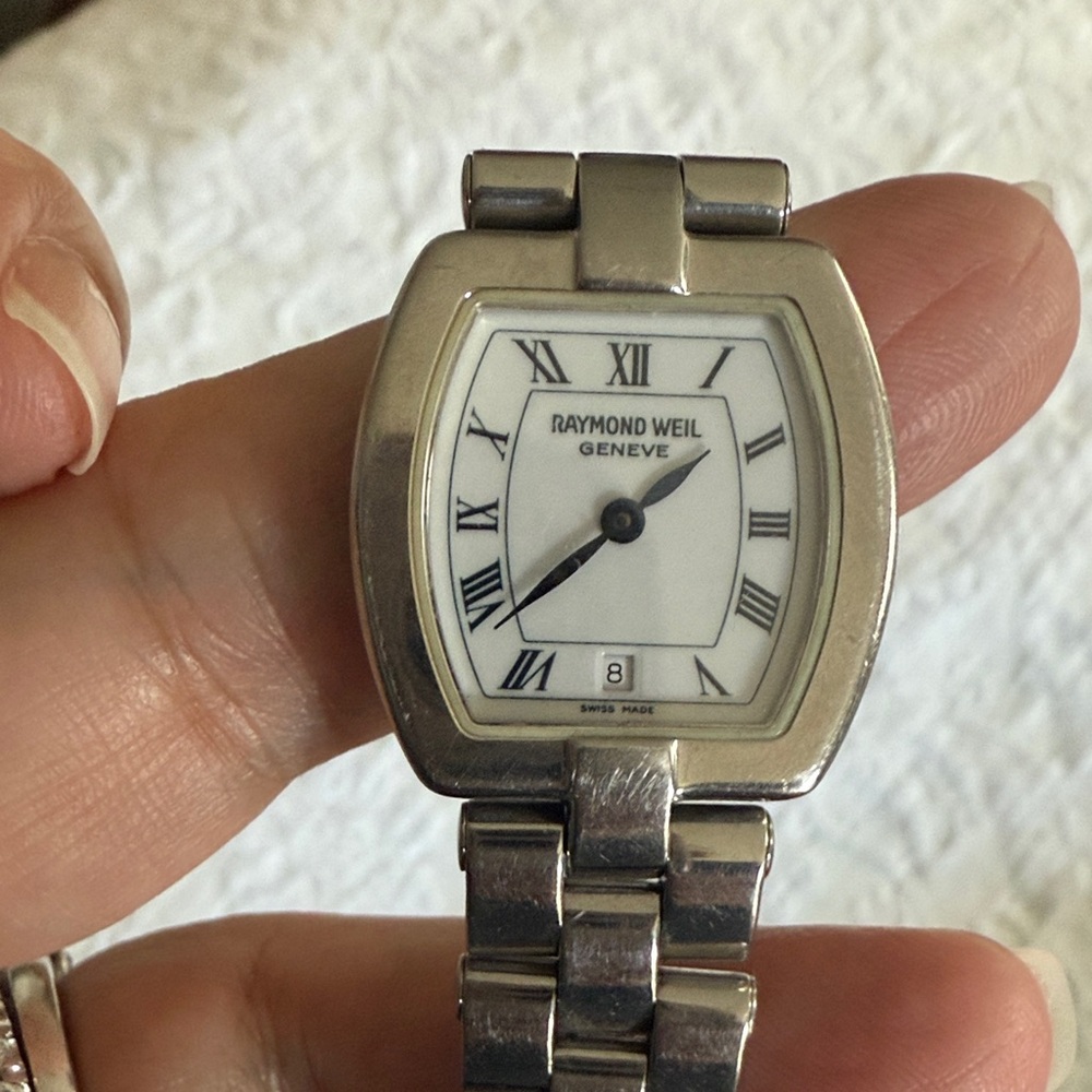 Raymond Weil Y2K Stainless steel watch vintage (needs repair)